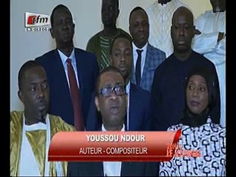Youssou Ndour son fils Birane, Ngoné Ndour et Mbaye Dieye Faye chez Macky Sall