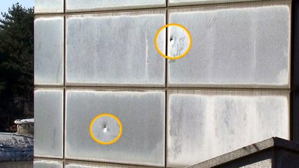 JSA 귀순 현장 첫 공개...총탄 자국 뚜렷 / YTN