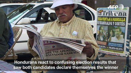 Hondurans await electoral results, as opposition candidate leads