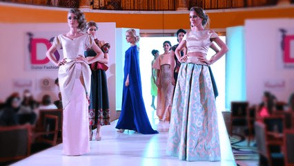 الدانتيل والقصات الأنثوية يتألقان في عرض Viabesco ببرج العرب