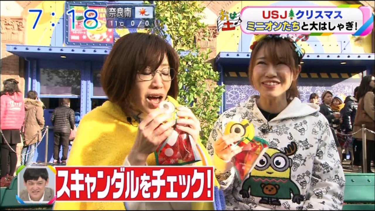 USJ クリスマス ミニオン・ハリポタ・ツリー 20171125