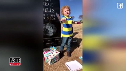 Tata je iznenada preminuo, a onda su njegova supruga i sin posjetili njegov grob i vidjeli da je misteriozni stranac ost