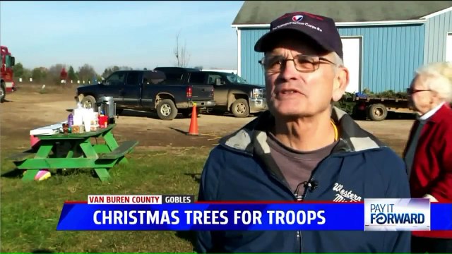Michigan Farm Ships Out Christmas Trees to Military Base Across Country
