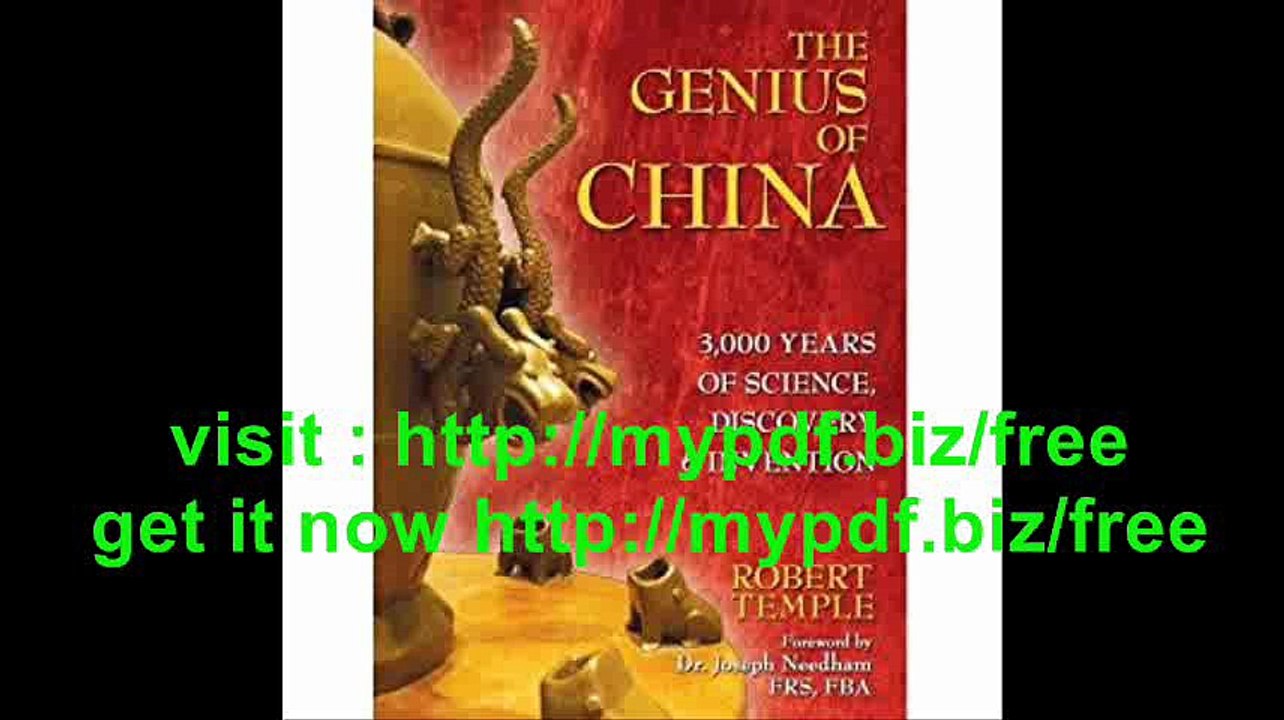 The Genius of China 3,000 Years of Science, Discovery, & Invention (Paperback) - Common