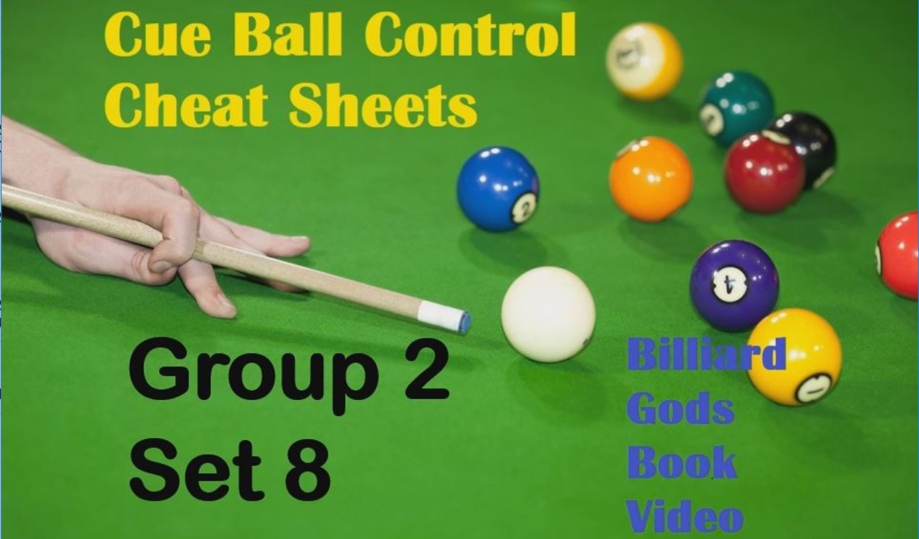 Cue Ball Control Cheat Sheets, Group 2, Set 8 - video Dailymotion