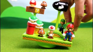 マリオのおもちゃで遊んでみたよ♪ 落ちないようにできるかな？ Super Mario Game