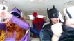 Batman & Batgirl & Spiderman Dancing in the Car! Superhero Fun Movie in Real Life! | Superheroes | Spiderman | Superman | Frozen Elsa | Joker