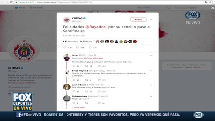 FDenVIVO: El tweet de Chivas que generó reacciones encontradas