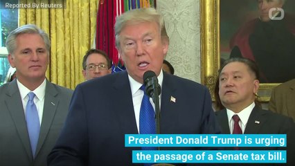 Trump Pushes Senate Tax Bill