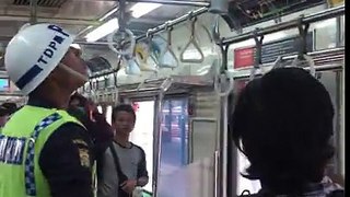 Snake In The Train In Indonesia
