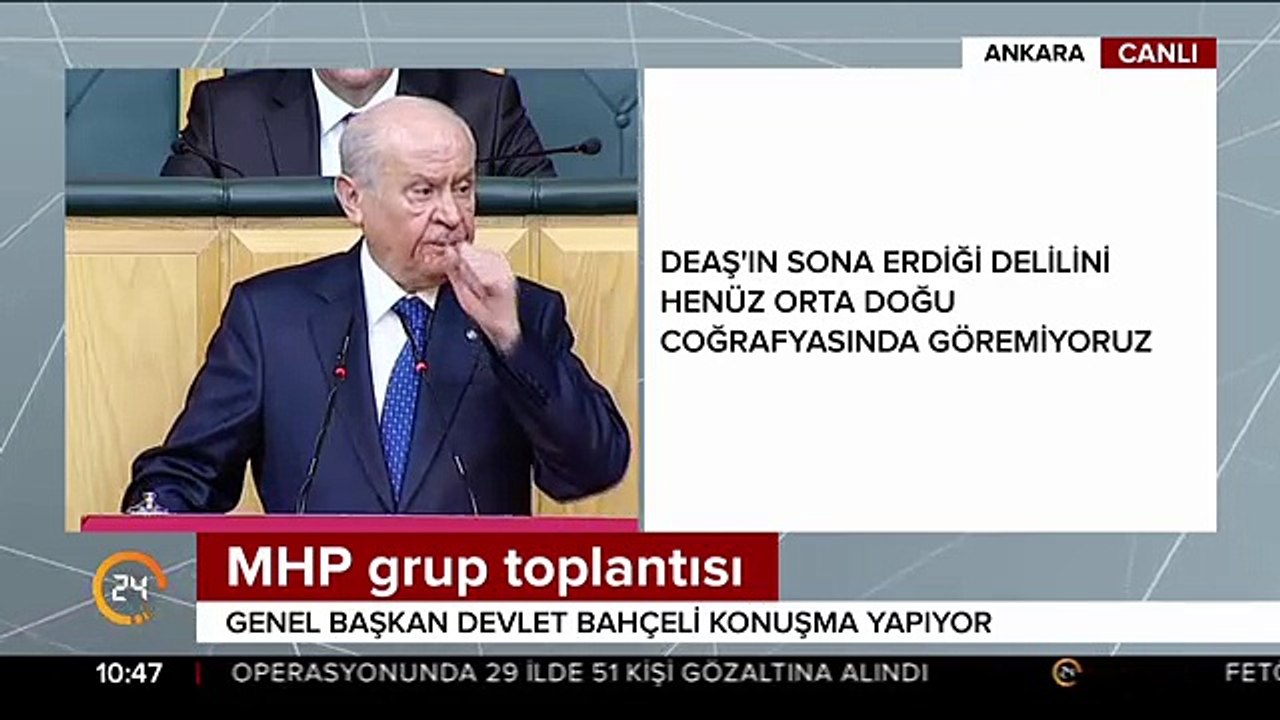 Bahçeli: Her FETÖ'cü PKK'lı, YPG'lidir
