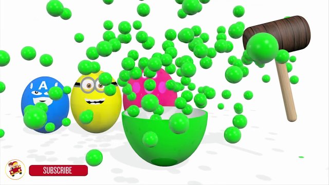 Colors for Children to Learn With Surprise Eggs Wooden Hammer - The Finger Family Song-GvakaaTbNJ4