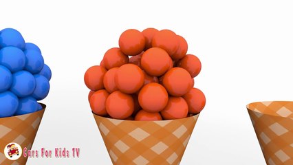 Learn Colors With Ice Cream Balls Pit Show Nursery Rhymes Song  for Children-LaUGMfTJSho