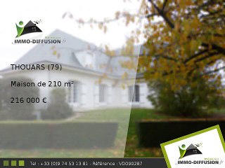 Maison A vendre Thouars 210m2 - 216 000 Euros