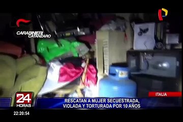 Italia: rescatan a mujer que fue violada y torturada por 10 años