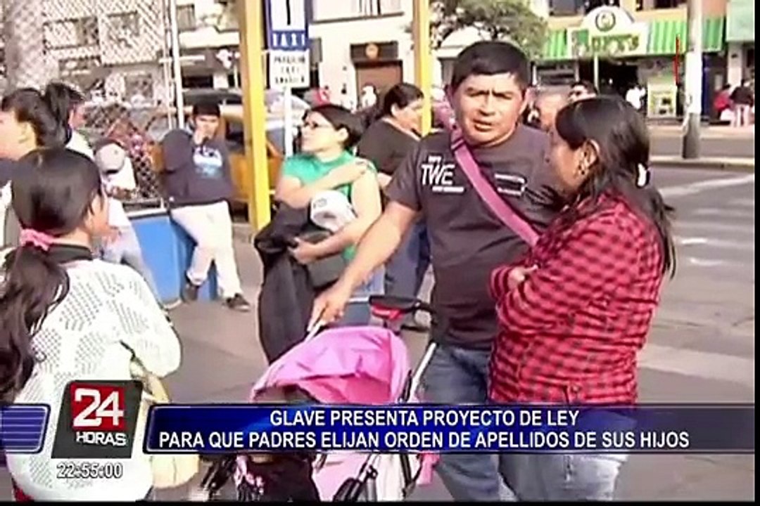 Glave presenta proyecto de ley para que padres elijan orden de apellidos de sus hijos