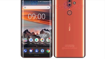 Pantalla de bordes curvos y doble cámara trasera para el Nokia 9