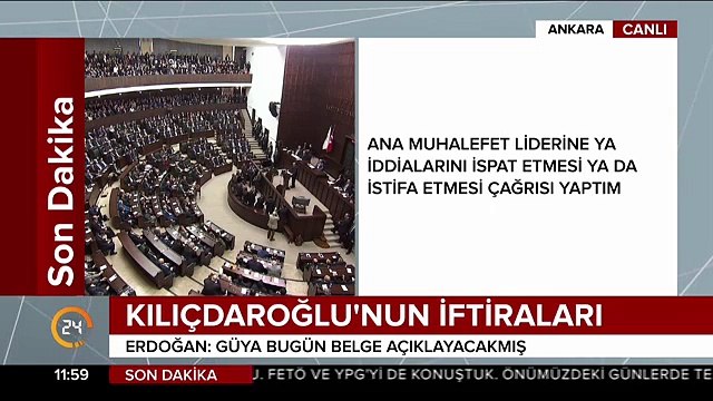 Cumhurbaşkanı Erdoğan dan Kılıçdaroğlu nun iftiralarına tepki: Belgesi varmı, yok