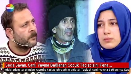 Canlı yayına bağlanan çocuk tacizcisini fena haşladı
