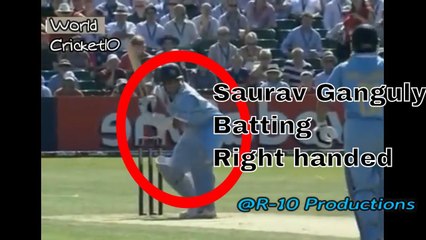 Saurav Ganguly Batting Right Handed VS ENGLAND  | Must Watch