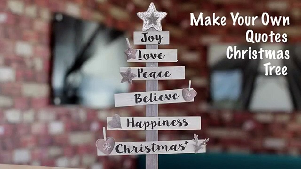 DIY Christmas tree quotes online on The Works