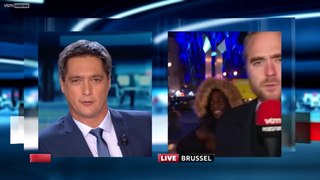 Un journaliste agressé en plein direct durant une manifestation à Bruxelles