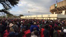 Crowds Gather Outside Nairobi Stadium for Uhuru Kenyatta's Inauguration