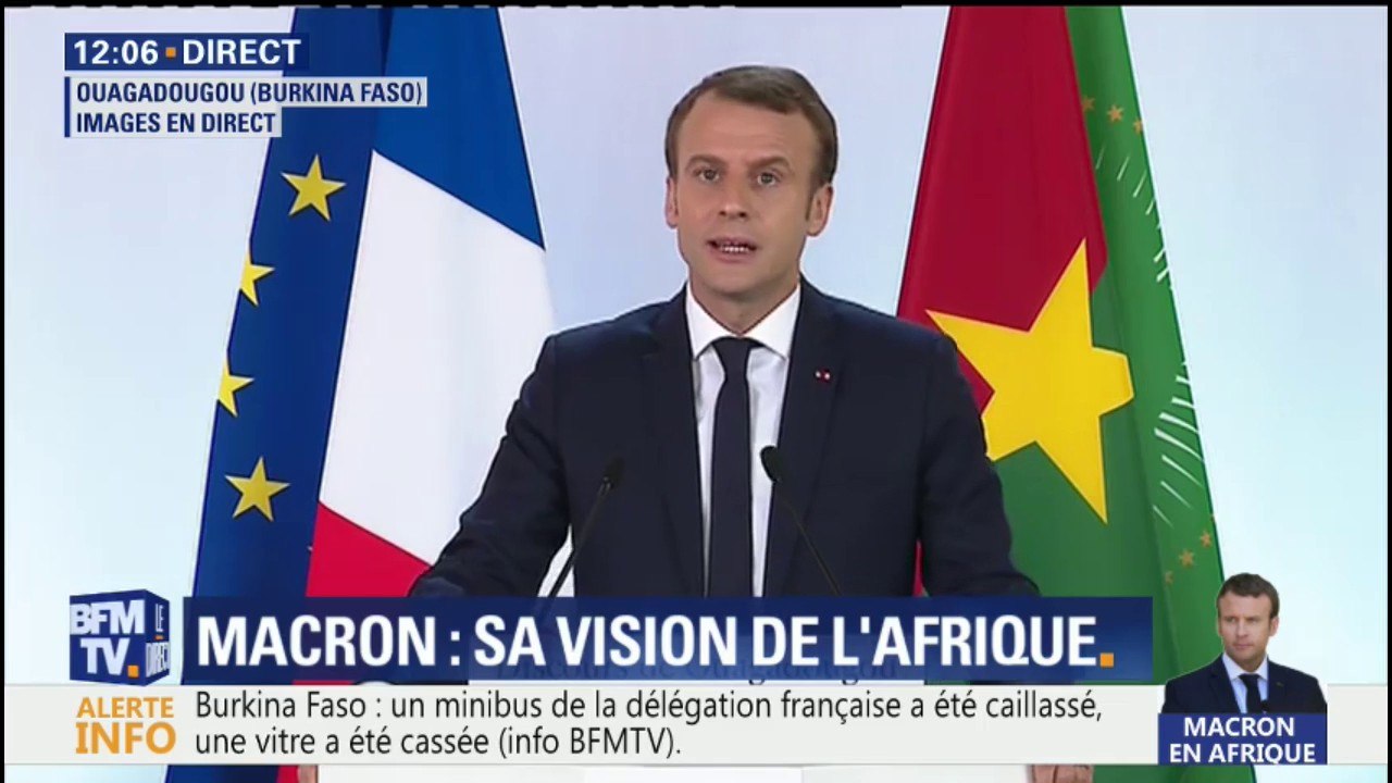 Un minibus de la délégation d'Emmanuel Macron caillassé au Burkina Faso: ce que l'on sait de l'incident
