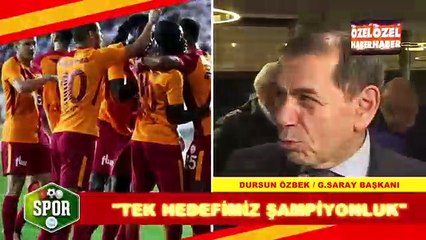Dursun Özbek'in Beşiktaş derbisi iddiası
