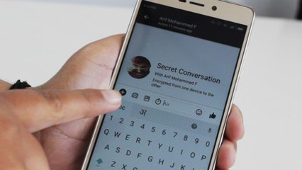 How to start a secret coversation on facebook messenger? (Hindi)