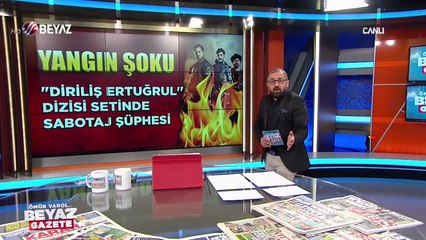 ''Diriliş Ertuğrul'' dizisi setinde yangın şoku