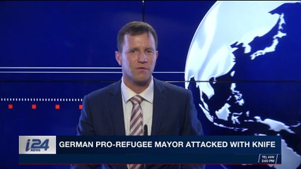 i24NEWS DESK | German pro-refugee Mayor attacked with knife |  Tuesday, November 28th 2017