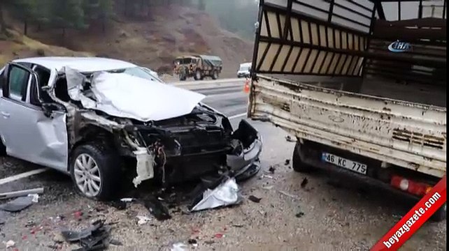 Kahramanmaraş'ta askeri araç kaza yaptı: 15 asker yaralı