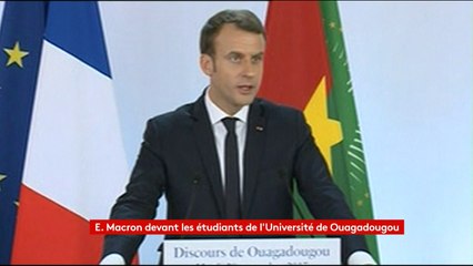 "Je veux que d'ici cinq ans les conditions soient réunies pour des restitutions temporaires ou définitives du patrimoine africain en Afrique", Emmanuel Macron