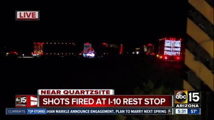 Shots reportedly fired along I-10 in western Arizona