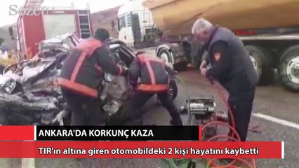 Ankara’da korkunç kaza