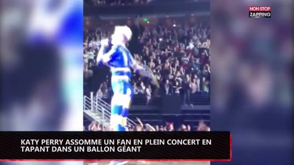 Katy Perry assomme un fan en plein concert avec un ballon géant (vidéo)