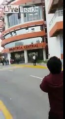 DEPRESSED WOMAN JUMPS OFF BUILDING