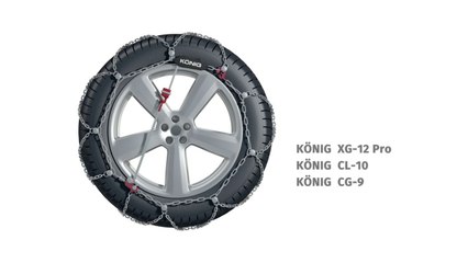 Цепи на колёса XG-12 Pro, CL-10, CG-9_König