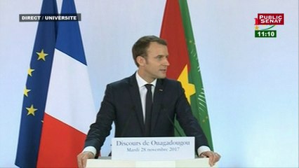 Discours de Ouagadougou : "Notre responsabilité n'est pas de rester dans ce passé", déclare Macron