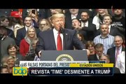 EEUU: revista “Time” desmiente a Donald Trump
