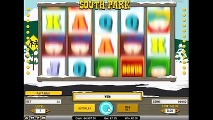 Обзор игрового аппарата  Саус Парк (south park)- правила и характеристики