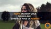 Paris Jackson joue du ukulele dans les rues de Rennes