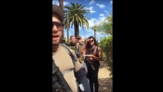 Heavily Armed Antifa March at Phoenix, Arizona