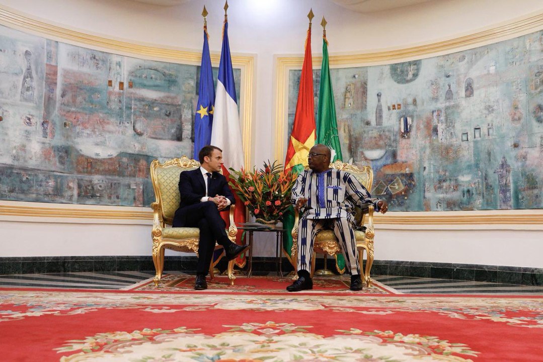 Conférence de presse du Président de la République, Emmanuel Macron, et de M. Roch Marc Christian Kaboré, Président du Burkina Faso