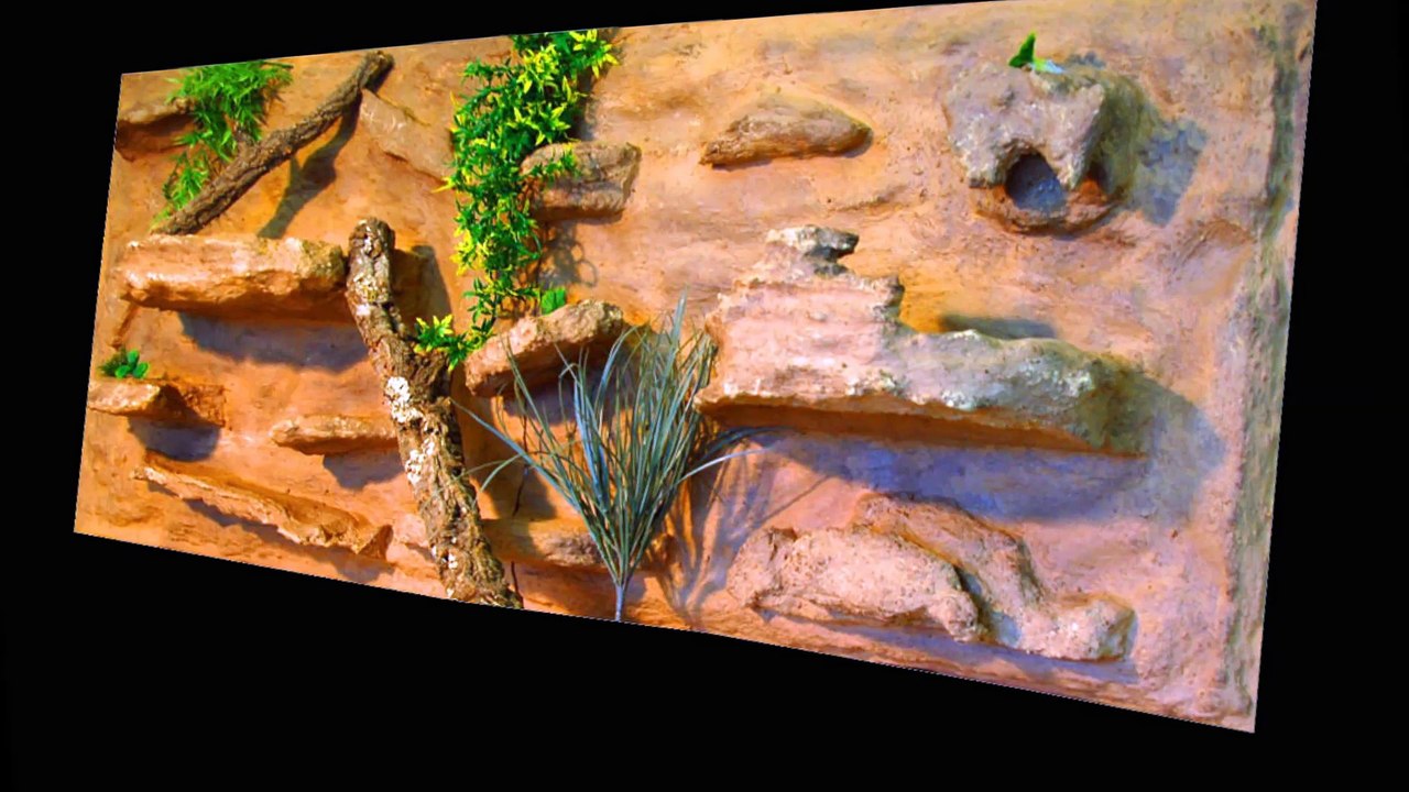 Terrarium Rückwand - 3D Fels Kletter Landschaften