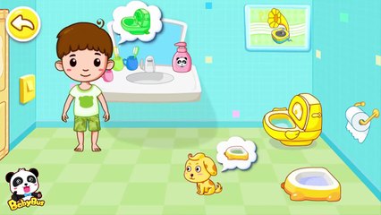 혼자 응가해요|혼자 화장실가요|생활동화+앱게임+노래모음|베이비버스 짤막영상모름