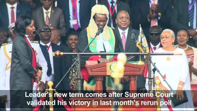Kenyan President Kenyatta sworn in for second and final term