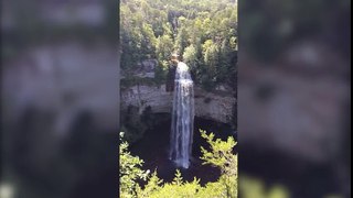 Oddly Satisfying Reverse Slow Motion Waterfall