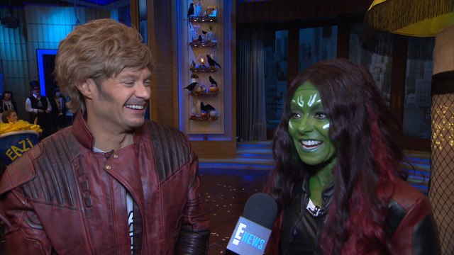 Kelly Ripa & Ryan Seacrest Spill on LIVE Halloween